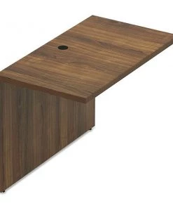 Lorell 23.6" D, 41.4" W, 30" H, Walnut, P2 Particleboard