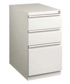 15" W Lorell Mobile Pedestal, Gray