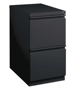 15" W Lorell Mobile Pedestal, Black