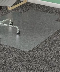 Lorell Plushmat Standard Lip Chairmat, Vinyl