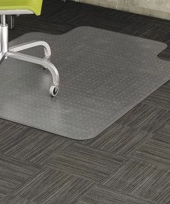Lorell Standard Lip Low-Pile Chairmat, Vinyl