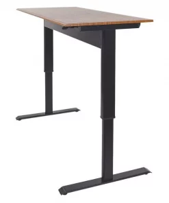 Luxor Adjustable Desk, 29-1/2" D, 48" W, 27-1/2" to 44-1/2" H, Teak
