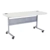 National Public Seating Rectangle Training Table, 24" X 60" X 29-1/2", Lightweight HDPE Blow Molded Plastic Top