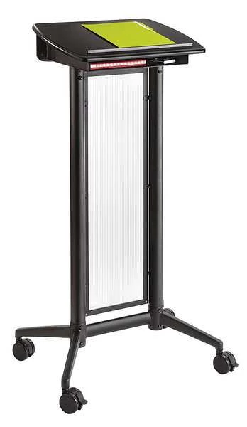 Safco Lectern, Steel/Polycarbonate, Black