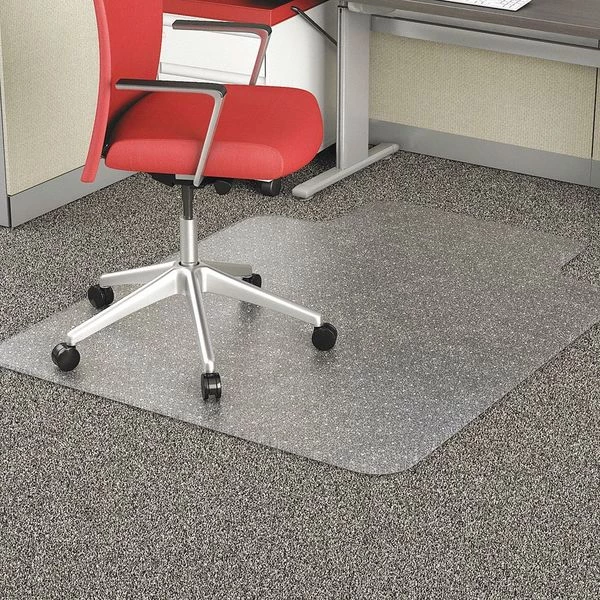 Alera Stud Chair Mat, Carpet, 45"x53", Lip, Clear