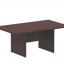 Alera Rectangle Conference Table, 70.78" X 41.38" X 29.5", Mahogany Top, Woodgrain Laminate