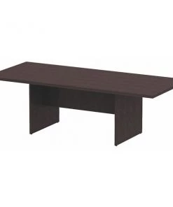 Alera Rectangle Conference Table, 94.5" X 41.38" X 29.5", Espresso Top, Woodgrain Laminate