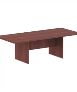 Alera Rectangle Conference Table, 94.5" X 41.38" X 29.5", Medium Cherry Top, Woodgrain Laminate