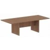 Alera Rectangle Conference Table, 94.5" X 41.38" X 29.5", Modern Walnut Top, Woodgrain Laminate