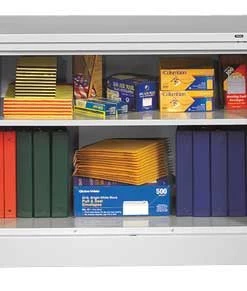 Tennsco 24 ga. Carbon Steel Storage Cabinet, 36" W, 30" H, Shelving