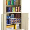 Tennsco Bookcase Storage Cabinet, Putty