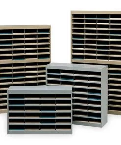 Safco Literature Organizer, 36 Compartments, Blk