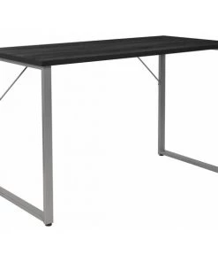 Flash Furniture Writing Desk, 23-1/2" D, 47-1/4" W, 29-1/4" H, Black, Metal, Table Top: Laminate