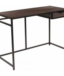 Flash Furniture Computer Desk, 19-3/4" D, 42" W, 29-1/2" H, Driftwood, Driftwood