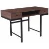 Flash Furniture Computer Desk, 23" D, 47-1/4" W, 30-1/2" H, Dark Ash, Metal, Table Top: Engineered Wood