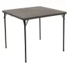 Flash Furniture Square Folding Table, 34" W, 34" L, 28.5" H, Plastic Top, Grey