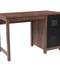 Flash Furniture Computer Desk, 23-1/2" D, 47-1/4" W, 30" H, Crosscut Oak, Particleboard, Table Top: Laminate