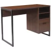 Flash Furniture Computer Desk, 19-1/2" D, 41-1/4" W, 29-1/2" H, Rustic, Laminate