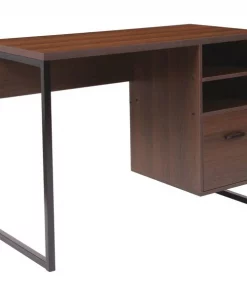 Flash Furniture Computer Desk, 19-1/2" D, 41-1/4" W, 29-1/2" H, Rustic, Laminate