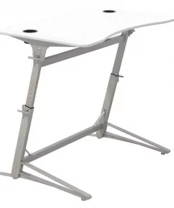 Safco Products Standing Desk, 31-3/4" D, 47-1/4" W, 36" to 42" H, White