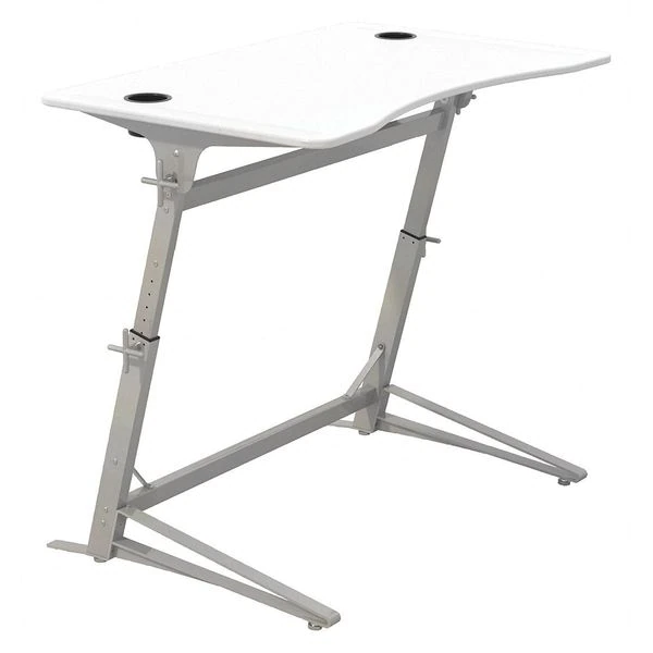 Safco Products Standing Desk, 31-3/4" D, 47-1/4" W, 36" to 42" H, White