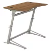 Safco Products Standing Desk, 31-3/4" D, 47-1/4" W, 36" to 42" H, Walnut