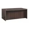 Mayline Bow Front Desk, 42" D, 72" W, 29-1/2" H, Mocha, MDF (Medium Density Fiberboard) - Platform