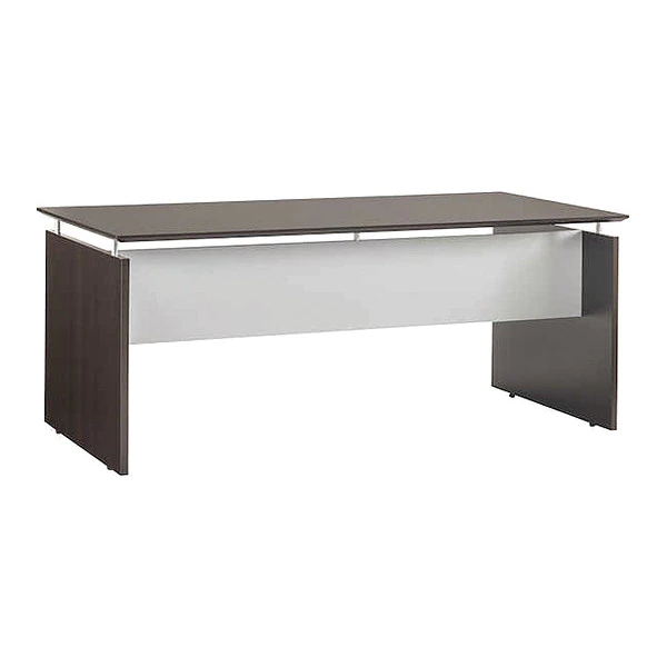 Mayline Straight Front Desk, 36" D, 63" W, 29-1/2" H, Mocha Laminate