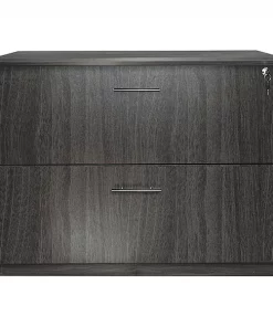Mayline 36" W Lateral File Cabinet, Gray Steel