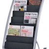 Alba Literature Floor Display Rack, Gray