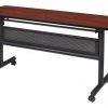 Regency Rectangle Training Table, 60" X 60" X 29", Laminated Melamine Top, Cherry
