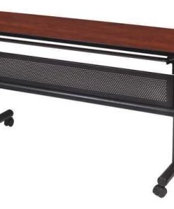 Regency Rectangle Training Table, 60" X 60" X 29", Laminated Melamine Top, Cherry