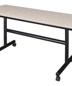 Regency Rectangle Training Table, 60" X 60" X 29", Laminated Melamine Top, Maple