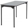 Iceberg Rectangle Maxx Legroomâ„¢ Wood Folding Table, Gray - 24" x 48", 24" W, 48" L, 29.5" H, Grey