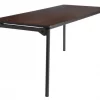 Iceberg Rectangle Maxx Legroomâ„¢ Wood Folding Table, Walnut - 30" x 72", 30" W, 72" L, 29.5" H, Walnut