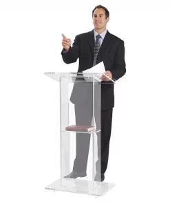 Oklahoma Sound Acrylic Lectern w/Shelf