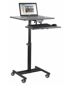 Oklahoma Sound Adjustable Desk, 20.75" D, 26" W, 27.75" to 44.5" H, Gray Nebula