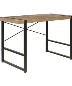 Onespace Foundry Writing Desk, 23.6" D, 47.2" W, 30" H, Oak, Particle Board