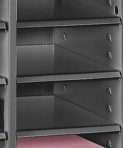 Tennsco Shelves, Letter Size, Black, PK5