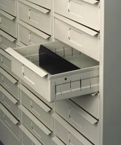 Tennsco Dividers, For 30 Drawer, Blk, PK30