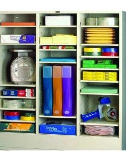 Tennsco Literature Sorter 21 Compartments, 30-5/8"W x 11-1/2"D Light Gray