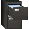 Tennsco 14-15/16" W 2 Drawer Black, Letter