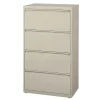 Hirsh 4 Drawer File Cabinet, Putty, A4/Legal/Letter