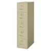 Hirsh 15" W 5 Drawer File Cabinet, Putty, Letter