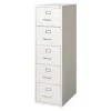 Hirsh 18" W 5 Drawer File Cabinet, Light Gray, Legal