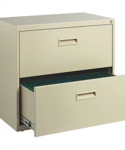 Hirsh 30" W 2 Drawer File Cabinet, Putty, Letter