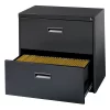 Hirsh 30" W 2 Drawer File Cabinet, Black, Letter