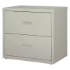 Hirsh 30" W 2 Drawer File Cabinet, Light Gray, A4/Legal/Letter