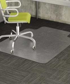Deflecto Chair Mat, Traditional Lip, Clear, Straight
