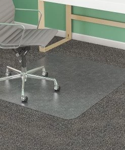 Deflecto Chair Mat, Rectangular, Clear, 46u0022 x 60u0022